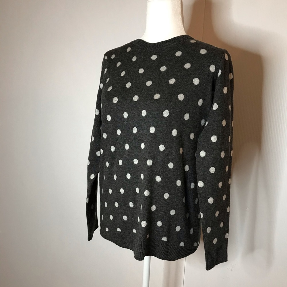 New Charter Club Polka Dots Pullover Sweater - Picture 2 of 15